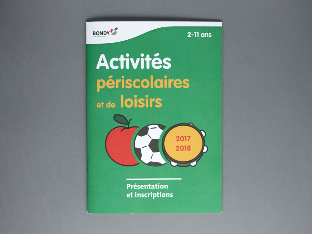 Livret d'inscription aux activités périscolaire - couverture