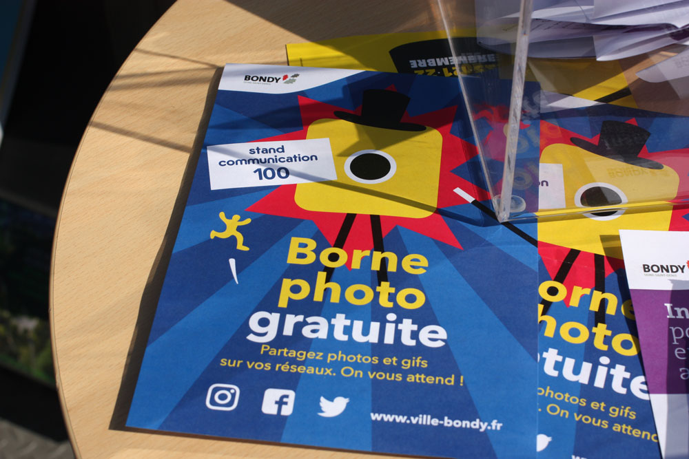 Flyer pour la cabine photographique des Bondyssants 2019