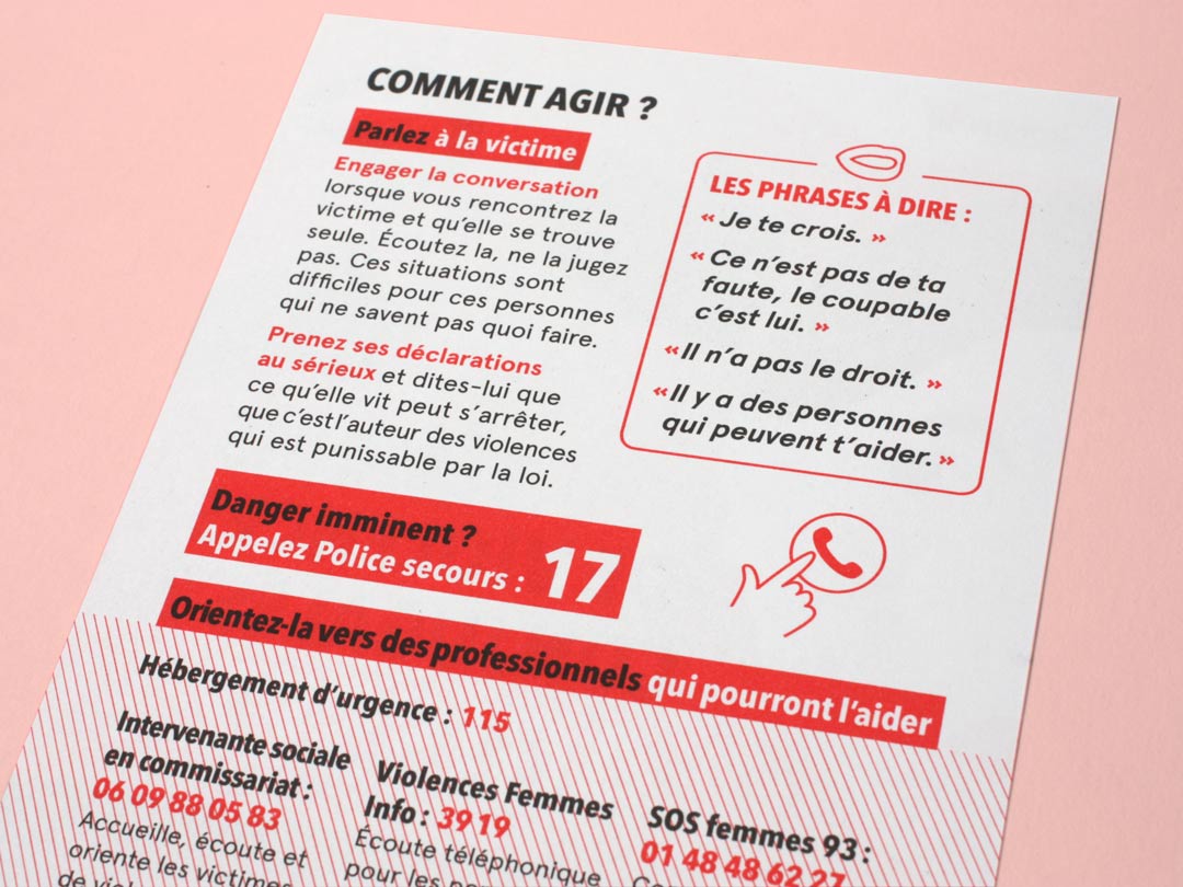 Flyer sur les violences conjugales - verso